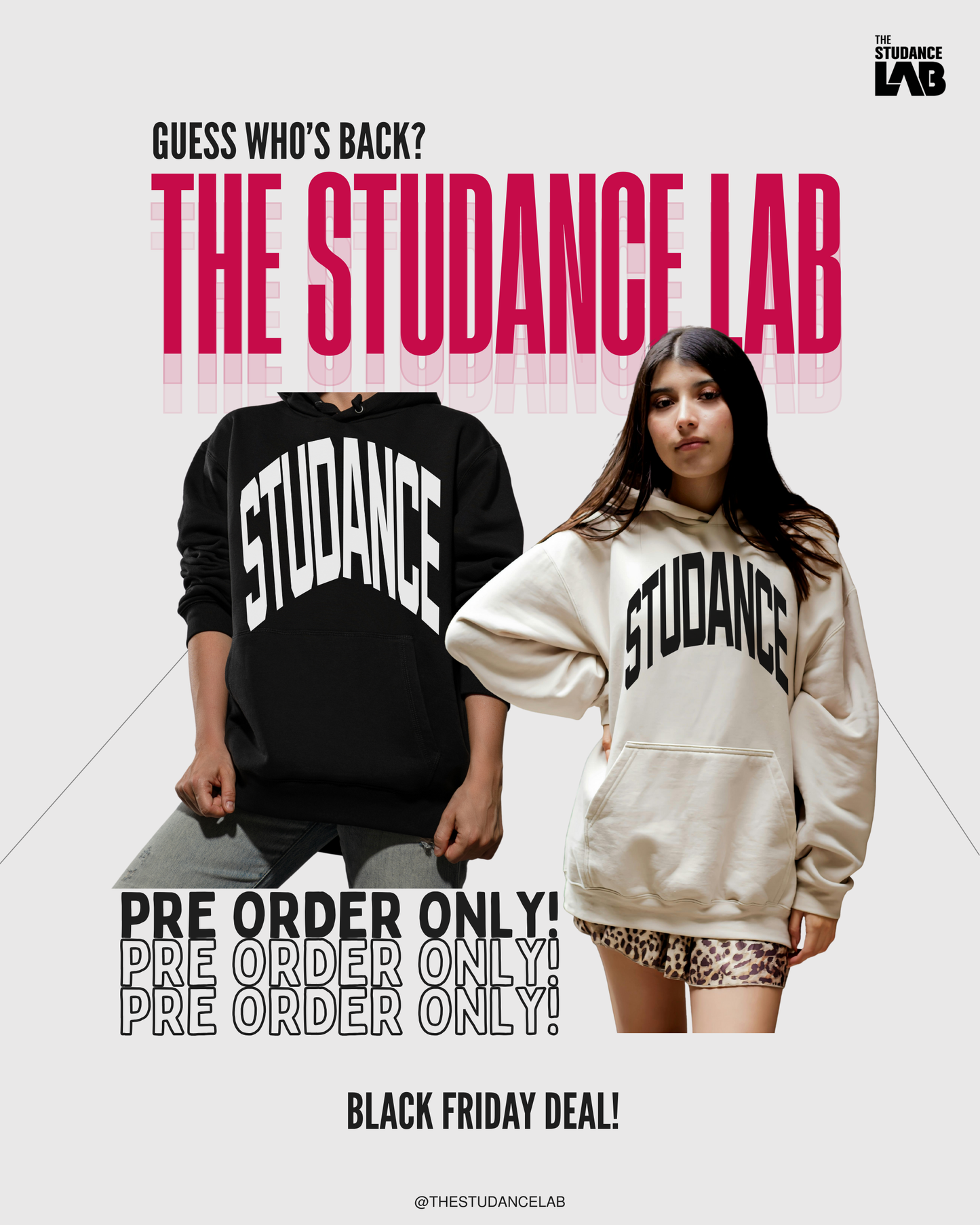 [PRE-ORDER] Studance LAB Big Text Hoodie